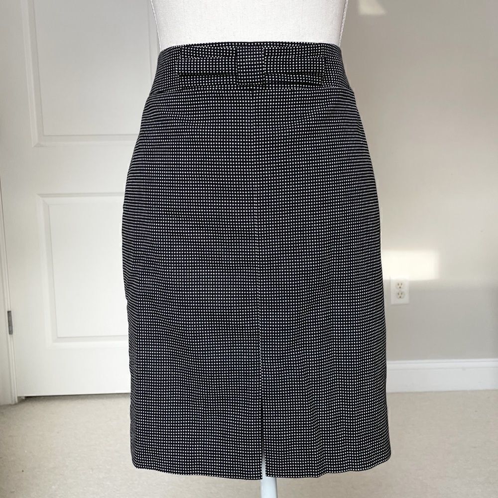 Banana Republic Micro-dot Bow Front Pencil Skirt